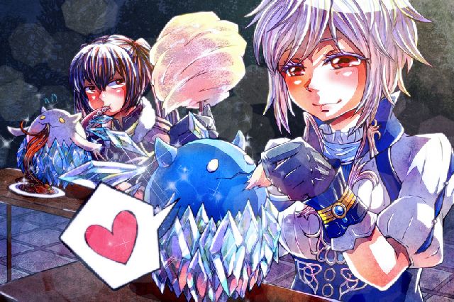 自分と友達と、一目惚れしたプラムちゃんと。<br />
<br />
ホワイト☆プラムちゃんにぞっこんして描き始めたら<br />
最終日にピュアホワイト☆プラムちゃん引けて大満足でした<br />
描いたら出る！…かもしれない？